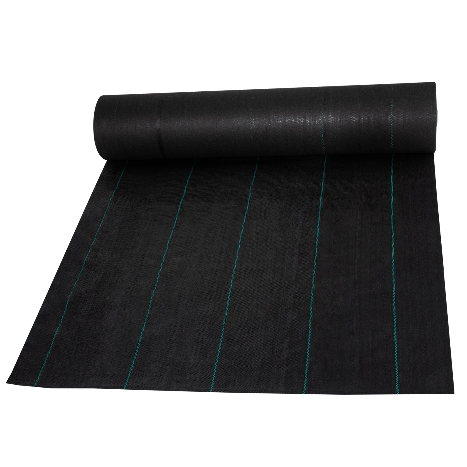 VEVOR Tejido Acolchado 0,9 x 91,4 m Paño de Control de Malezas Geotextil Lona para Jardín PP Densidad de Alta Permeabilidad Base Textil de 5,8 oz para Cobertura de Suelo Jardinería Agricultura, Negro