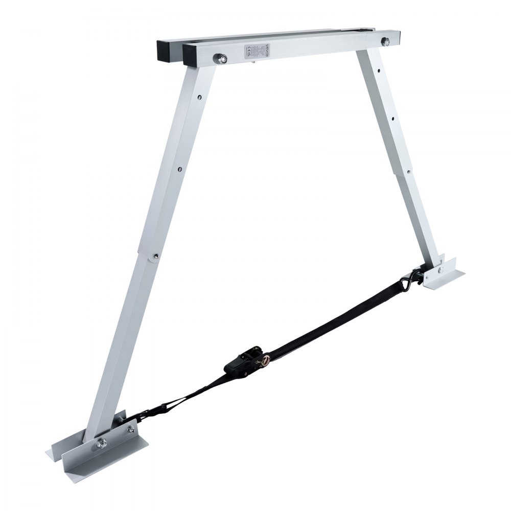 VEVOR Estabilizador Universal de Parachoques, para Autocaravanas, Remolques y Semirremolques, Compacto y Plegable, Altura Ajustable de 304,8 a 711,2 mm, 2 Unidades, 1440 x 115 x 711 mm, Plata