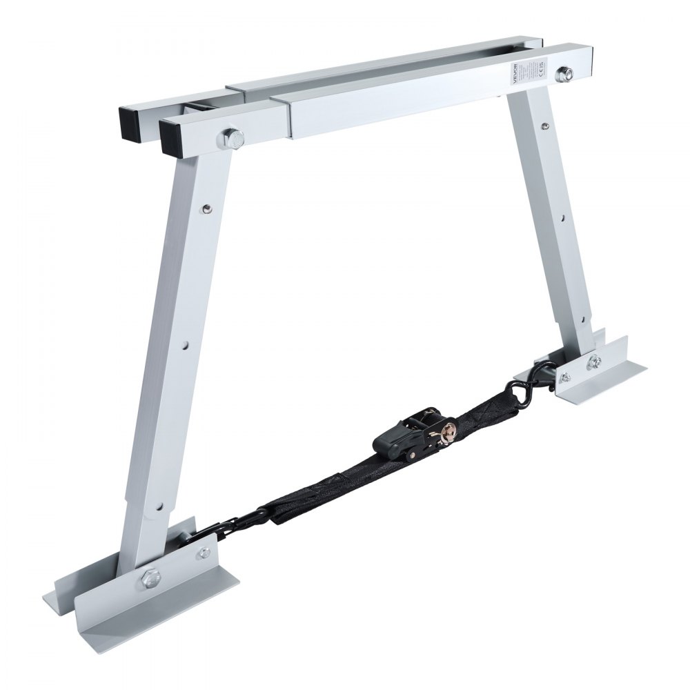 VEVOR Estabilizador Universal de Parachoques, para Autocaravanas, Remolques y Semirremolques, Compacto y Plegable, Altura Ajustable de 304,8 a 711,2 mm, 2 Unidades, 1440 x 115 x 711 mm, Plata