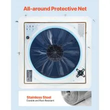 VEVOR Ventilador de Techo RV 410 x 410 x 252 mm 10 Velocidades Control Remoto