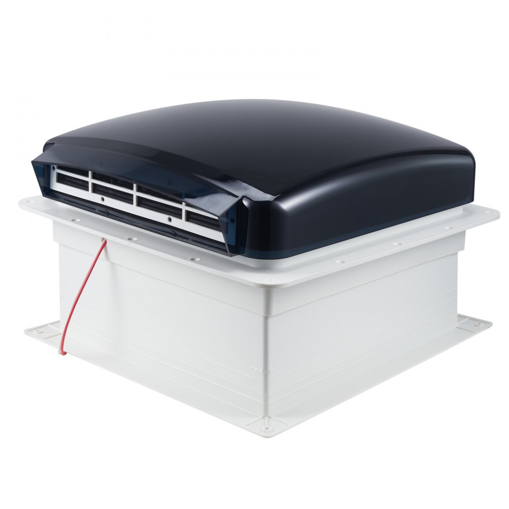 VEVOR Ventilador de Ventilación para RV, Potente Ventilador Reversible de 10 Velocidades con Control Remoto, Cubierta de Lluvia Incorporada, Tapa Superior Eléctrica, Aspa 30,5 cm, 22 W, Blanco