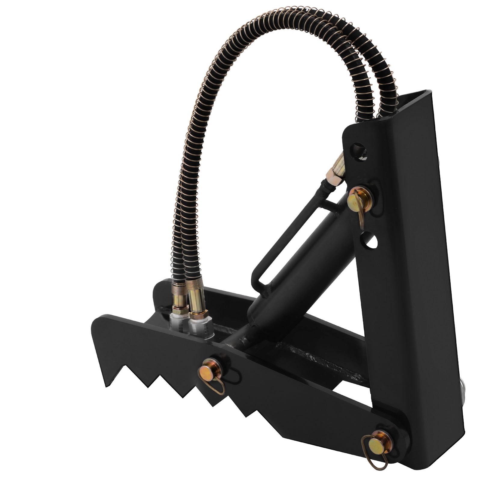 VEVOR Pulgar de retroexcavadora hidráulica, Pulgar de retroexcavadora resistente de 45,7 cm de grosor, Accesorios de pulgar soldados de acero negro con cilindro hidráulico