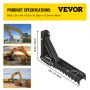 VEVOR Soldadura de accesorios para pulgar de retroexcavadora excavadora 32"