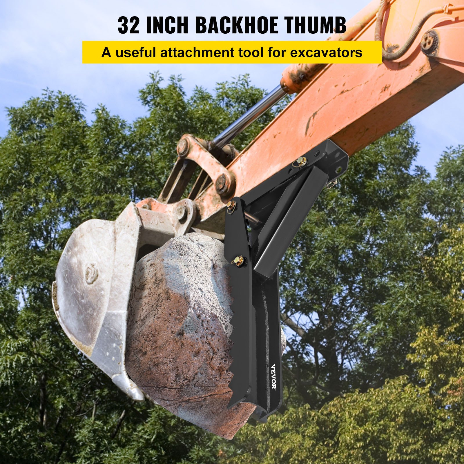 32-inch backhoe loader thumb attachments for welding