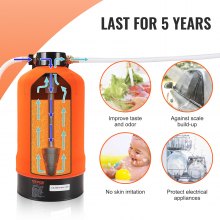 VEVOR Suavizador de agua portátil para vehículos recreativos, 16.000 granos, remolques, vehículos recreativos, barcos, lavado de coches