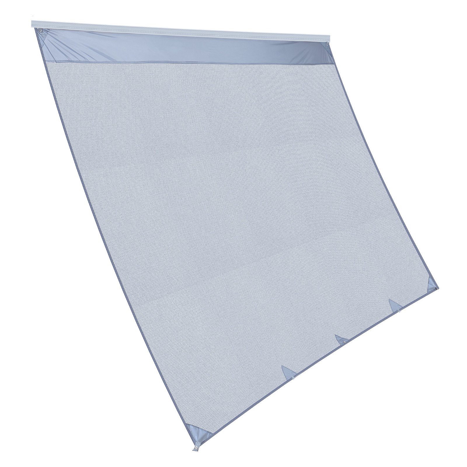 VEVOR Toldo Frontal para Caravana de 2 x 3,3 m, Compatible con Toldo de 3,5 m, Protección Solar Transpirable con Malla de Poliéster Doble Costura para Caravanas, Autocaravana, Viajes, Acampadas