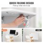 VEVOR Mesa Plegable de Pared 60x39,7x15 cm Escritorio Plegable de Pared Hecho de Tablero de Partículas Mesa Abatible Carga 45kg Instalación Fácil para Espacios Limitados Cocina Comedor Dormitorio Loft