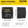 VEVOR Relé Sensible al Voltaje de 12 V Relé de Carga Dividida Cable de Batería Rojo de 4 metros Relé Sensible de Voltaje Plástico de Nailon Kit de Relé de Cargador Dividido con Accesorios Completos