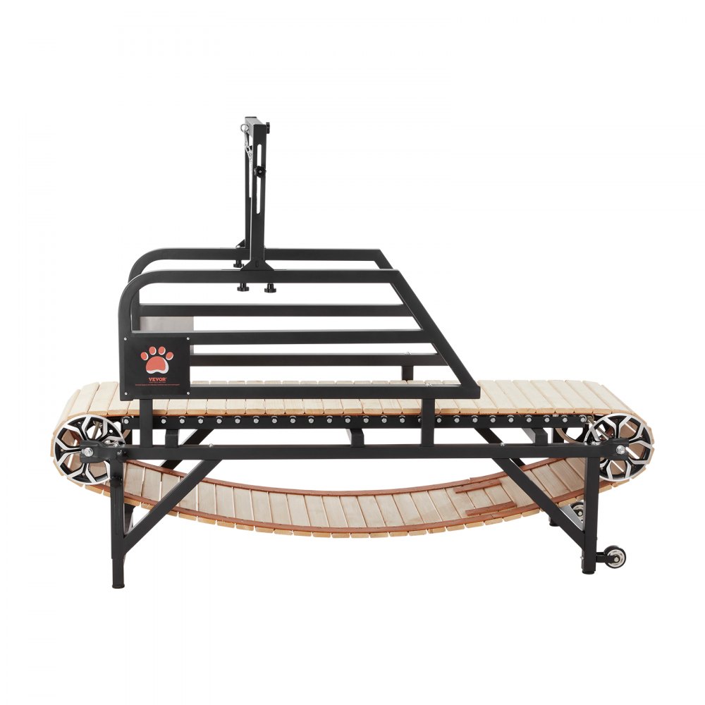 VEVOR Cinta de Correr para Perros Grandes de 190 x 56 x 143 cm, Capacidad de Carga de 100 kg, Máquina para Correr para Perros con Rampas Ajustables, Equipo de Ejercicio para Perros Grandes, Negro