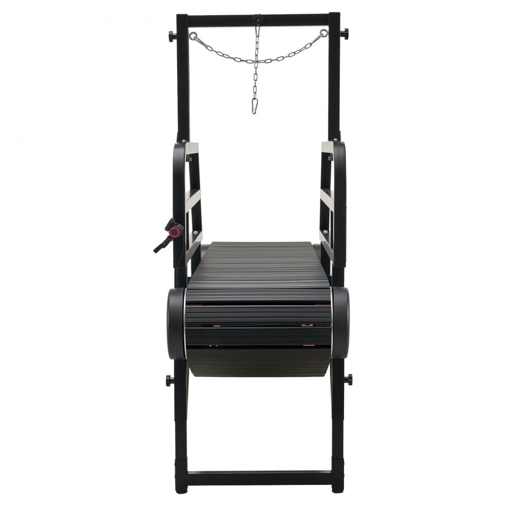 VEVOR Cinta de Correr para Perros Medianos Grandes sin Motor 190 x 56 x 145 cm, Soporte 199,58 kg, Máquina de Ejercicio Interior Perros, Altura de Inclinación de 15 cm, con Rampa Ajustable y Ruedas