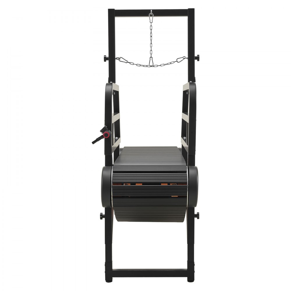 VEVOR Cinta de Correr para Perros Medianos Pequeños sin Motor 175 x 51 x 144 cm, Soporte 199,58 kg, Máquina de Ejercicio Interior Perros con Altura de Inclinación de 15 cm, Rampa Ajustable y Ruedas