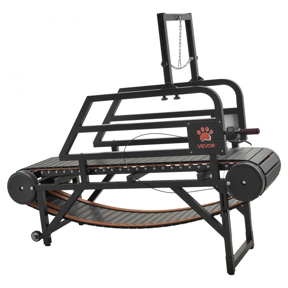 VEVOR Cinta de Correr para Perros Medianos Pequeños sin Motor 175 x 51 x 144 cm, Soporte 199,58 kg, Máquina de Ejercicio Interior Perros con Altura de Inclinación de 15 cm, Rampa Ajustable y Ruedas