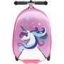 VEVOR Scooter Suitcase, 20L Capacity, Travel Suitcase with Flash PU Wheels, TPR Anti-Slip Handle, Max. Weight Capacity 50 kg, Children's Suitcase Carry-on Luggage, for Children 5 Years and Up, Purple