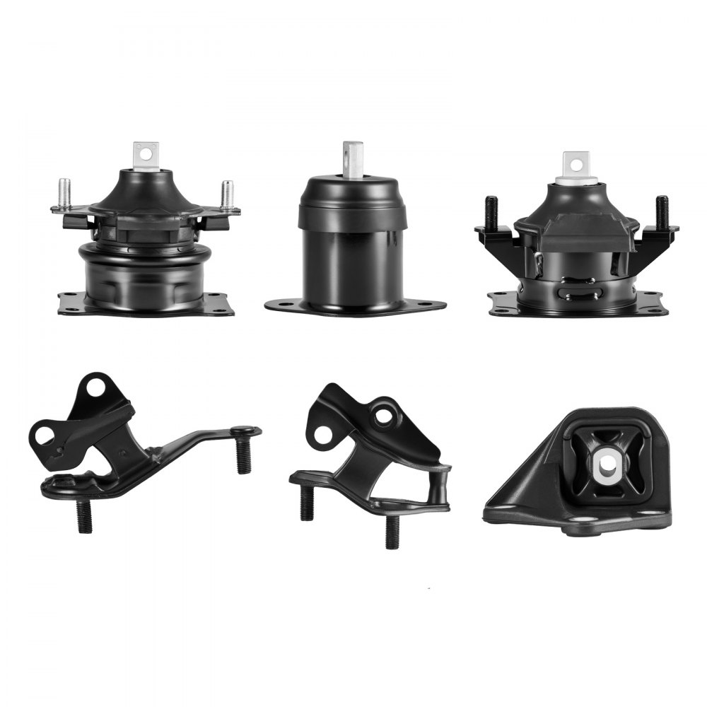 VEVOR Kit de Montaje de Motor y Transmisión, 6 Piezas, Compatible con Honda Accord 2,4 L L4 2003-2007, Reemplaza OE A4526HY, A4517, A4516, A4510, A4509, A4542, 180 x 140 x 160 mm, Color Negro