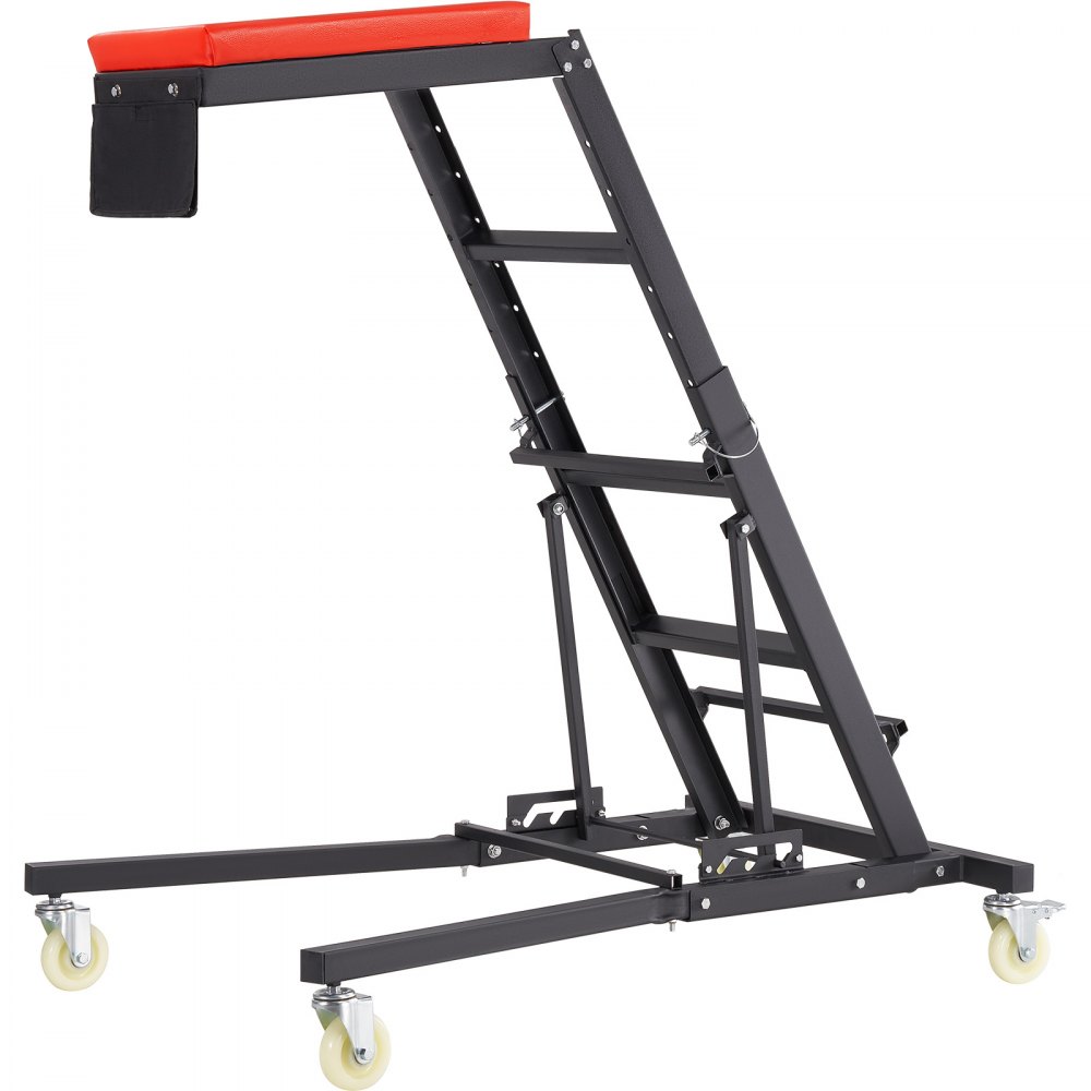 VEVOR Enredadera Superior Automotriz Altura Ajustable de 122-193 cm, Carga de 181 kg, Enredadera de Acceso al Motor con 4 Ruedas Giratorias, Enredadera Lateral Superior para Camión, Tractor, Camioneta