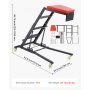 VEVOR Enredadera Superior Automotriz Altura Ajustable de 122-193 cm, Carga de 181 kg, Enredadera de Acceso al Motor con 4 Ruedas Giratorias, Enredadera Lateral Superior para Camión, Tractor, Camioneta