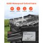 VEVOR Funda para Generador Impermeable, Ajuste Universal, para la Mayoría de Generadores de 3500 a 12000 W, con Tela Oxford 420D Resistente y Gruesa Malla de PVC, Color Negro, 865 x 660 x 535 mm