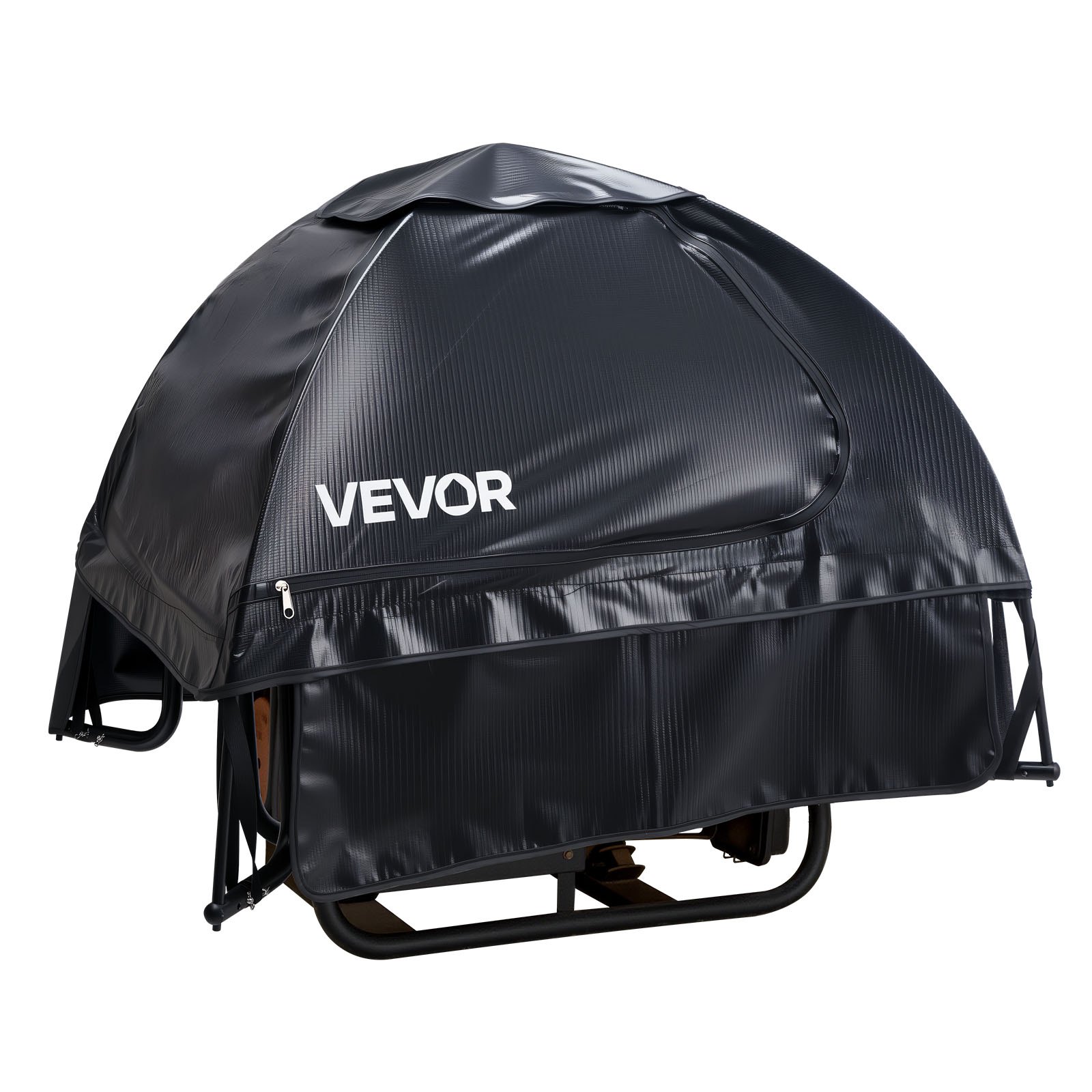 VEVOR Funda para Generador Impermeable, Ajuste Universal, para la Mayoría de Generadores con Perímetro de 180 a 274 cm, Portátil, con Tela Oxford Gruesa y Resistente, Negro, 915 x 660 x 660 mm