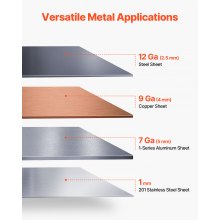VEVOR Dobladora 122 cm con 8 Dedos para Acero Dulce de 2,5 mm Ajustable 0-135°