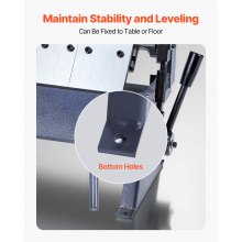 VEVOR Dobladora de Cajas y Bandejas de 305 mm Capacidad para Acero Dulce 1 mm