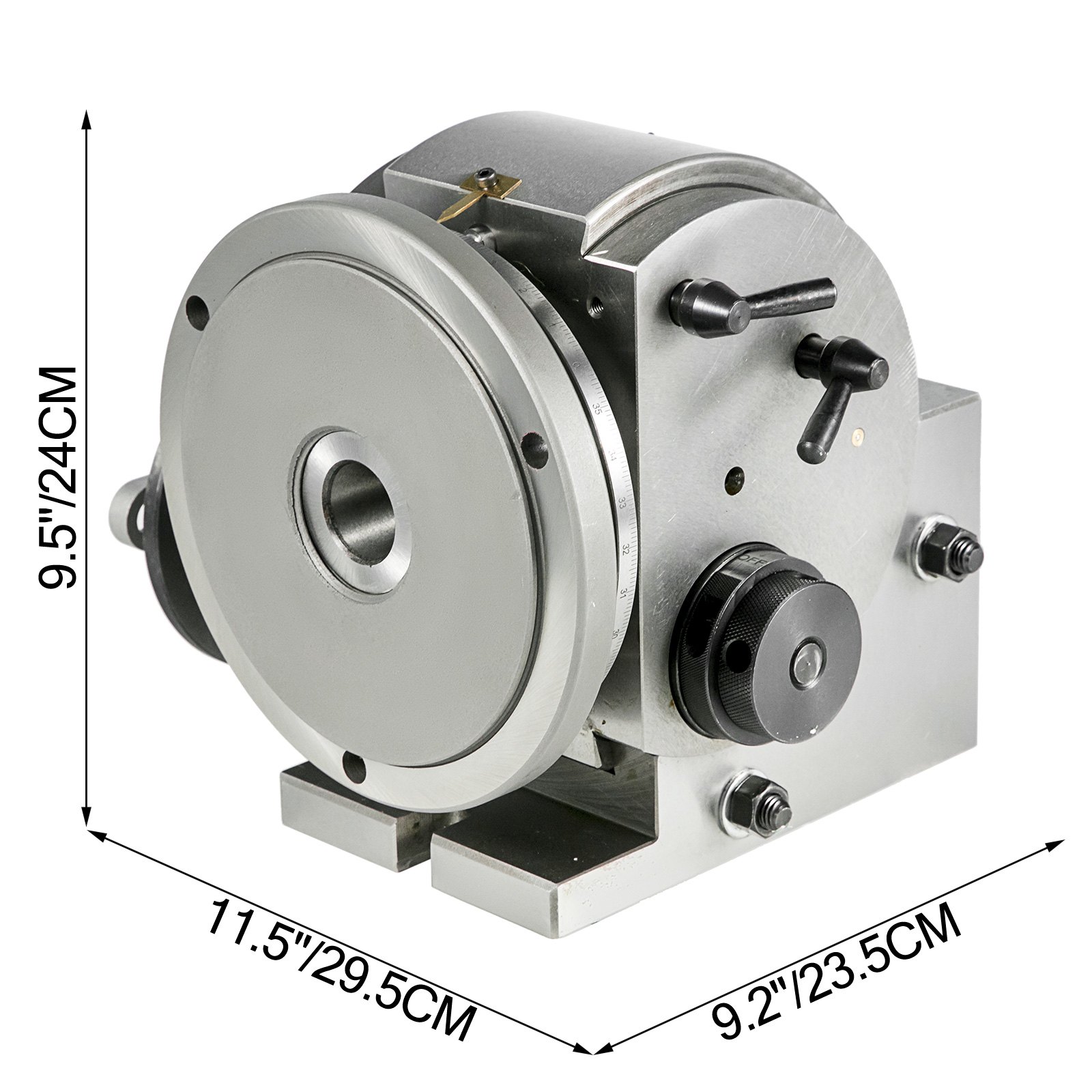 Cabezal Divisor Universal Bs-2 ø200mm Para Fresado Y Esmerilado 3 Mordazas