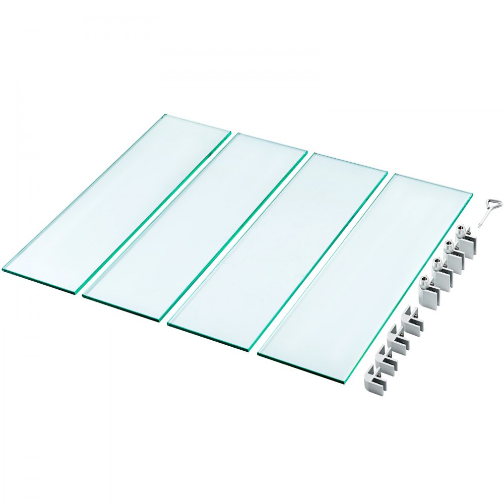 Placa Contra Viento Vidrio Templado 62x62cm Para Quemador Popular En Cocina