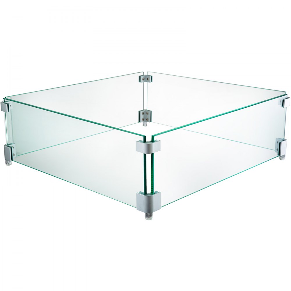 Placa Contra Viento Vidrio Templado 62x62cm Para Quemador Popular En Cocina