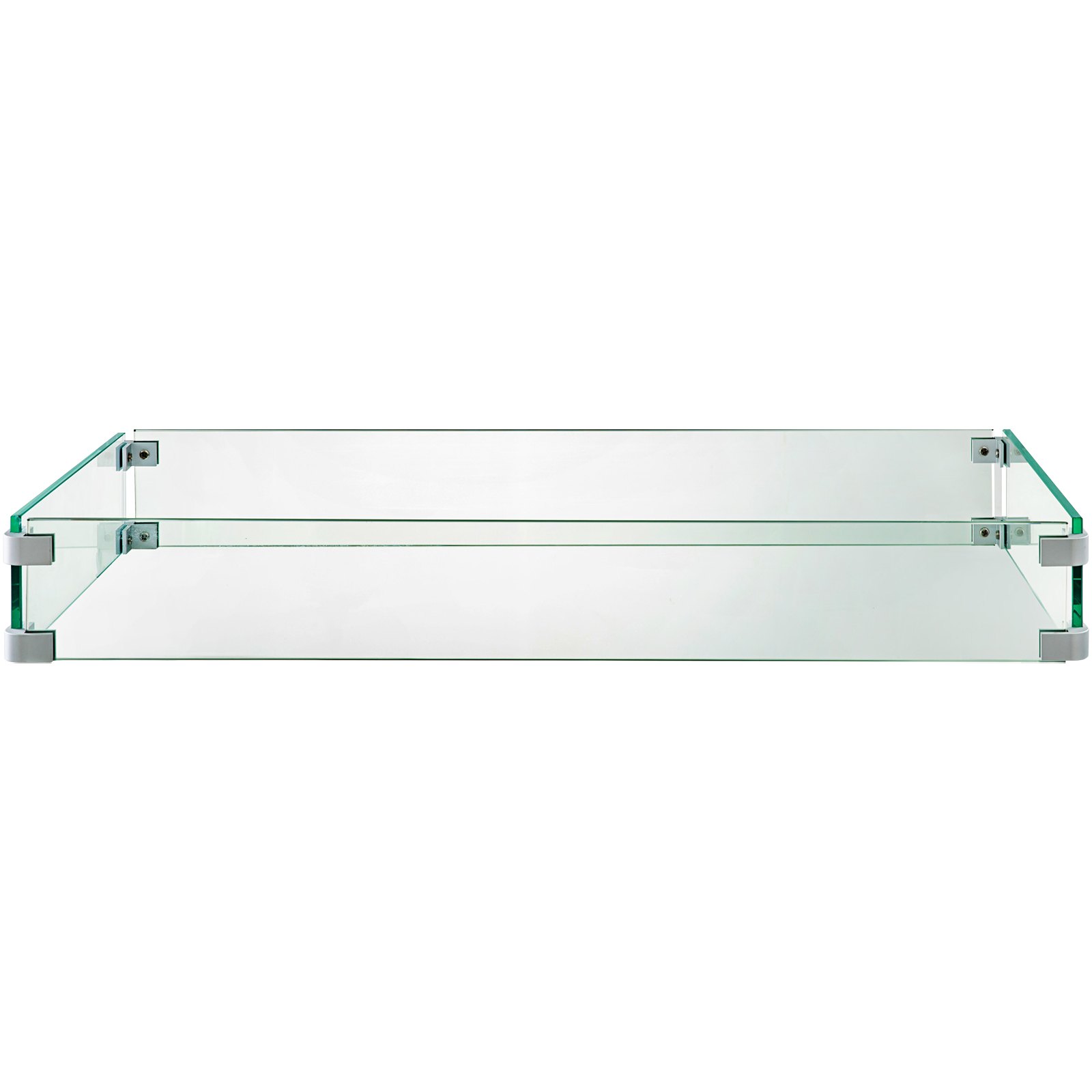 Placa Contra Viento Vidrio Templado 29x13inch Para Quemador De Cocina