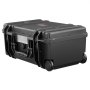 VEVOR Estuche rígido resistente a la intemperie, estuche protector resistente con espuma precortada, ruedas y asas retráctiles para viajes, caza, uso militar, táctico, estuche impermeable IP67 para cámaras (55x34x24 cm)