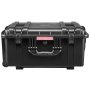 VEVOR Estuche Rígido Impermeable de 630 x 500 x 318 mm con Ruedas Giratorias y Manija Retráctil, Estuche Protector Impermeable IP67 con Clips, Orificios para Candado y Espuma Insertada, Negro