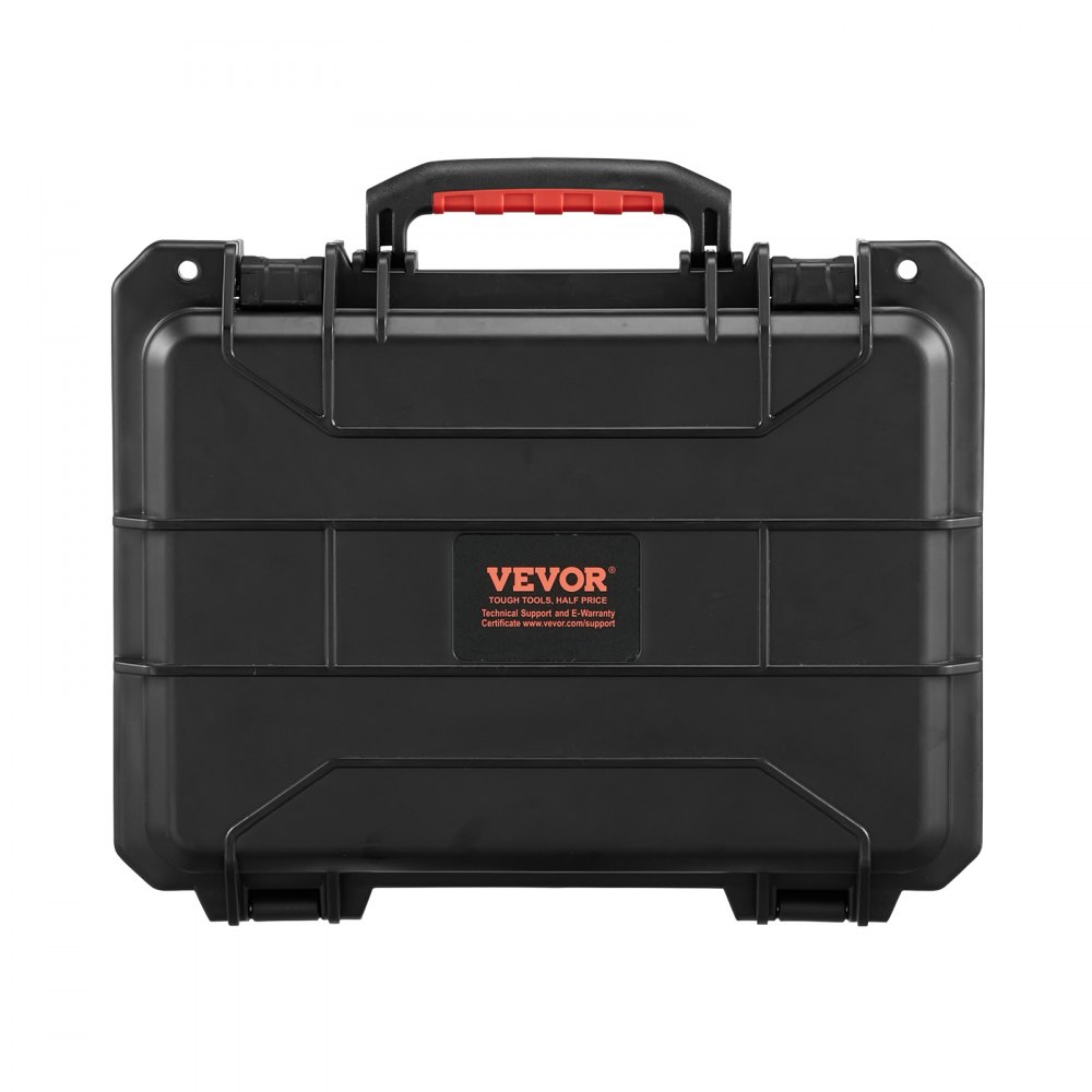 VEVOR Estuche rígido resistente a la intemperie, estuche protector resistente con espuma precortada y asas retráctiles para viajes, caza, uso militar, táctico, estuche impermeable IP67 para cámaras (40 x 32 x 16,6)