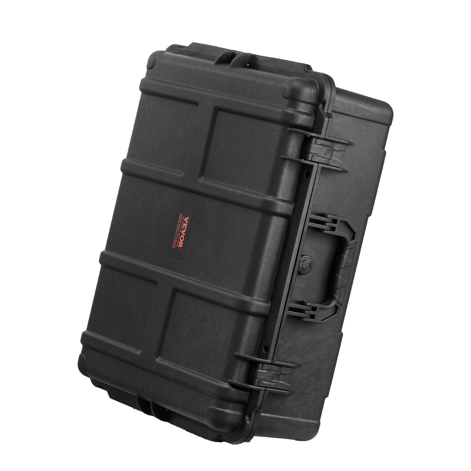 VEVOR Estuche rígido resistente a la intemperie, estuche protector resistente con espuma precortada y asas retráctiles para viajes, caza, uso militar, táctico, estuche impermeable IP67 para cámaras (56,1 x 37 x 26)