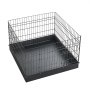 VEVOR Parque de Metal Plegable para Perros y Mascotas con Base de Oxford, Valla Metálica para Animales Pequeños, Altura de 61 cm, 4 Paneles de Malla, Accesorios de Instalación, para Exterior Interior