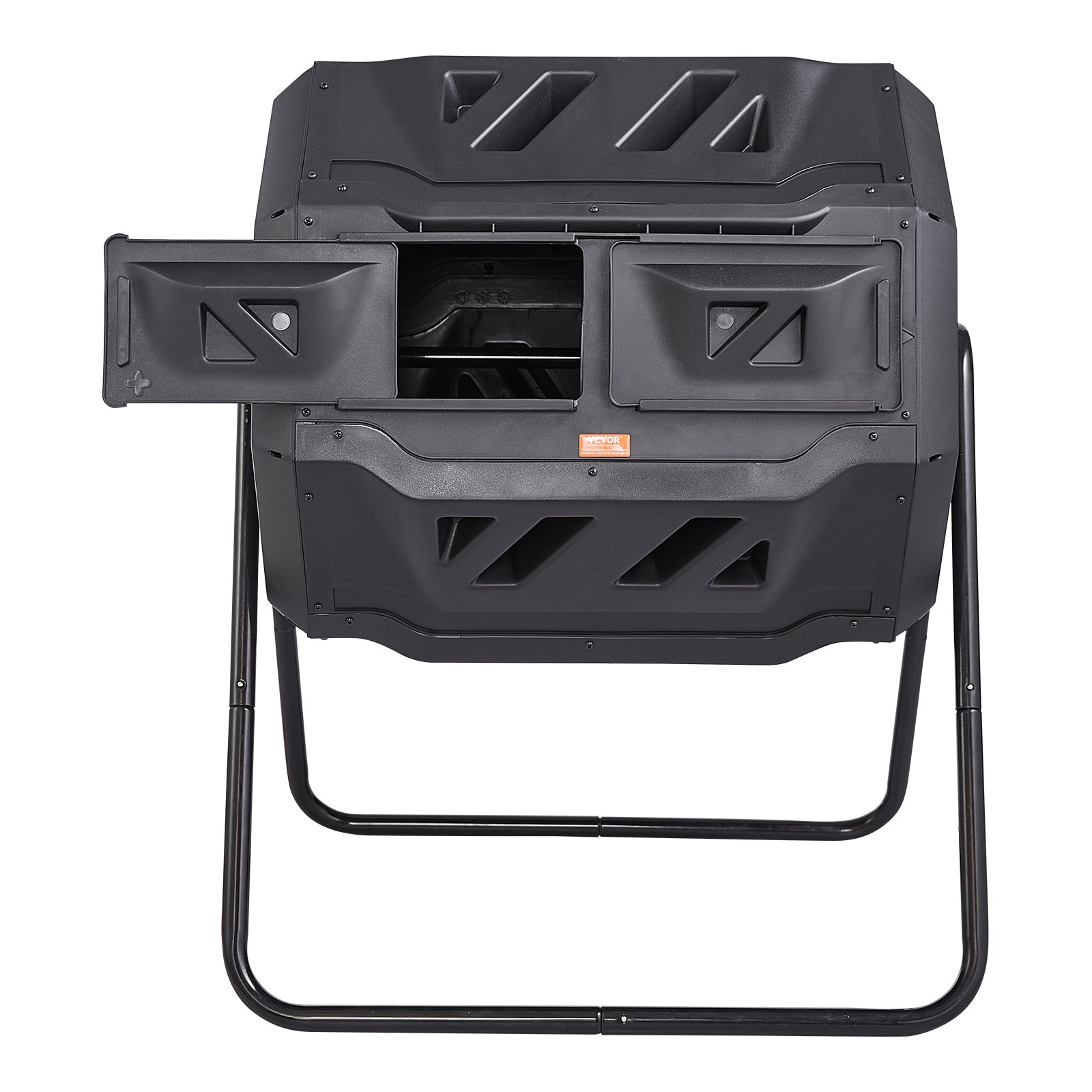 VEVOR Compostador Giratorio de Jardín 162,7 L Contenedor de Abono Giratorio de 360° Doble Cámara de PP Sin BPA Carga 50 kg para Compostaje de Residuos Orgánicos Cocina Jardinero Terraza Patio Exterior