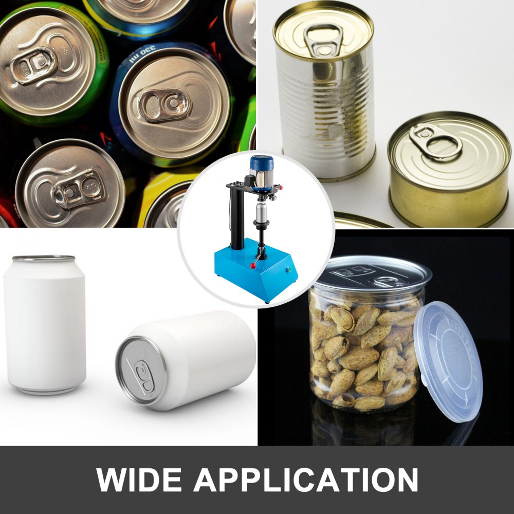 Máquina Selladora De Latas De Hojalata Máquina Tapadora Semiautomática De Latas De 52.5mm