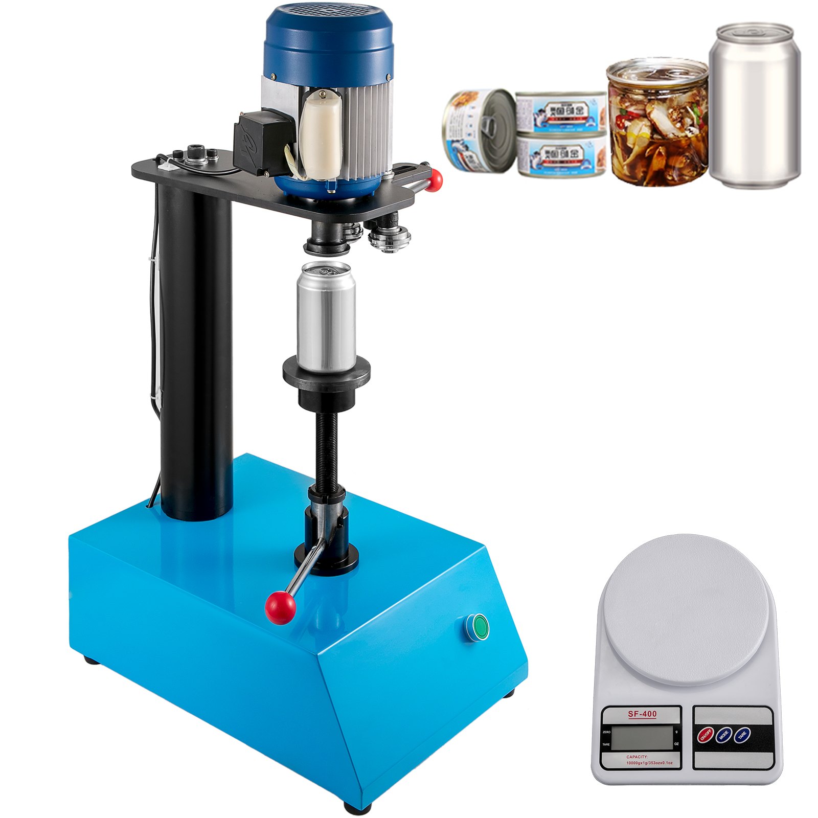 Máquina Selladora De Latas De Hojalata Máquina Tapadora Semiautomática De Latas De 52.5mm