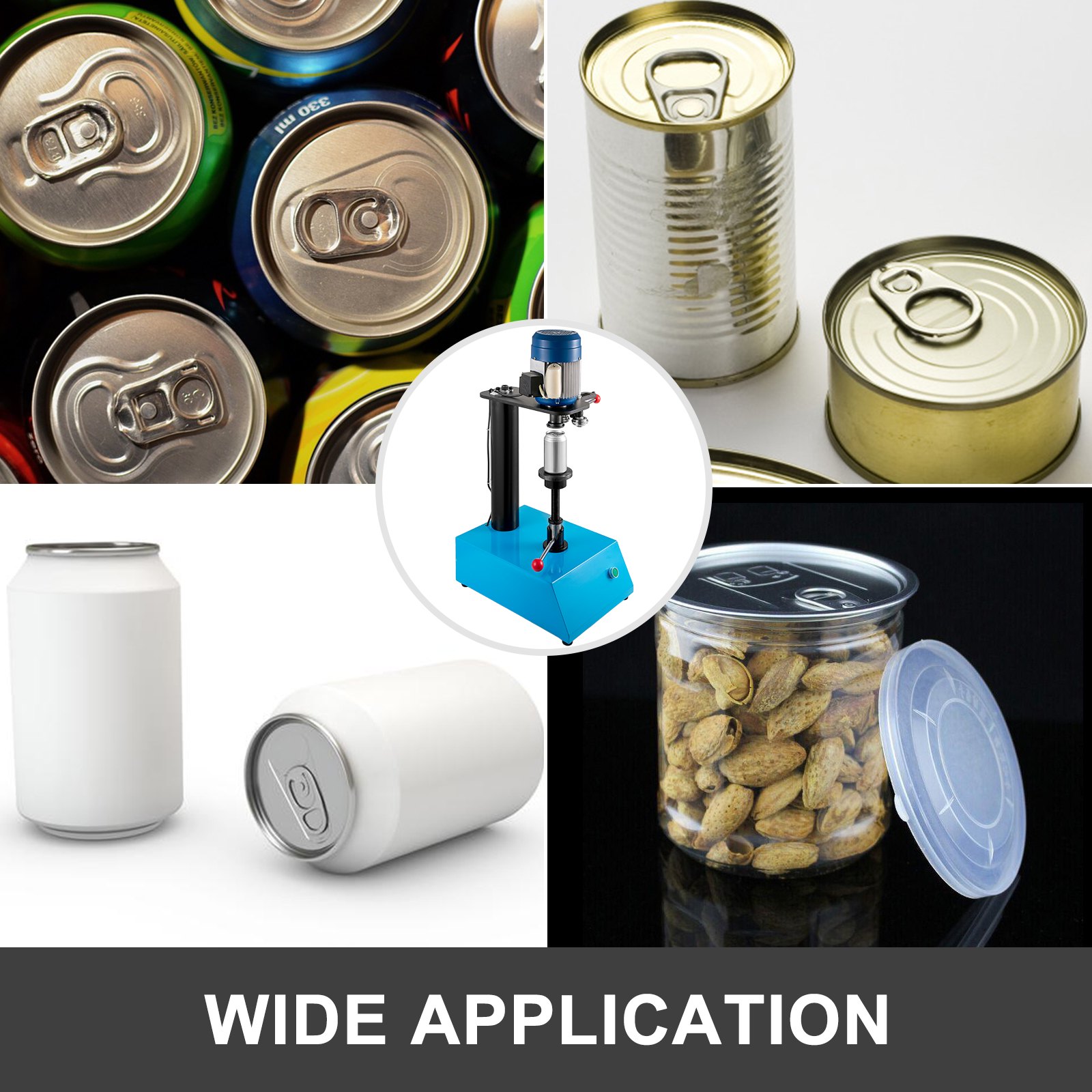 Máquina Selladora De Latas De Hojalata Máquina Tapadora Semiautomática De Latas De 52.5mm