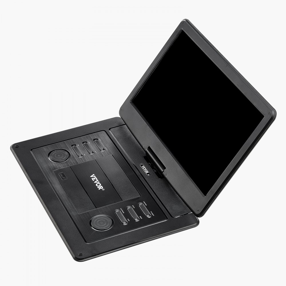 VEVOR Reproductor de DVD Portátil con Pantalla Giratoria de 396 mm, Reproductor de DVD de Viaje con Altavoces Duales, Compatible con Sincronización de TV/USB/Tarjeta SD/CD/DVD, Cargador de Coche