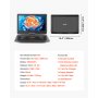 VEVOR Reproductor de DVD Portátil con Pantalla Giratoria de 396 mm, Reproductor de DVD de Viaje con Altavoces Duales, Compatible con Sincronización de TV/USB/Tarjeta SD/CD/DVD, Cargador de Coche
