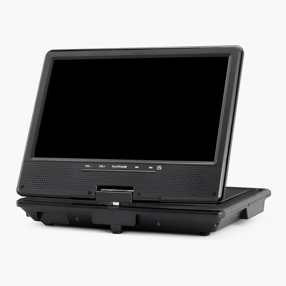 VEVOR Reproductor de DVD Portátil con Pantalla Giratoria de 228 mm, Reproductor de DVD de Viaje con Altavoces Duales, Compatible con Sincronización de TV/USB/Tarjeta SD/CD/DVD, Cargador de Coche