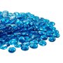 VEVOR Fire Glass, 10 lbs / 4.5 kg High-Temperature Resistant Fireplace Rocks, 3/4-Inch / 19.05 mm Reflective Firepit Glass Beads, High Luster Stone Landscaping for Fire Pit Table, Caribbean Blue