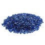 VEVOR Piedras de Vidrio para Chimenea Redondas y Planas, 4,5 kg, Resistente a Altas Temperaturas, Cuentas de Vidrio Reflectantes, sin Humo, 19,05 mm, para Paisajismo de Mesa de Fogón, Azul Cobalto