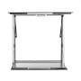 VEVOR Concession Window Folding Shelf 915x915mm Aluminum Alloy Service Window, for Food Truck, Up to 85 Degrees, w/ Awning Door and Drag Hook, Rainwater Resistant