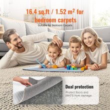 VEVOR Alfombra Antideslizante Cojín Protector de Suelo 275x366 cm Grosor 6 mm