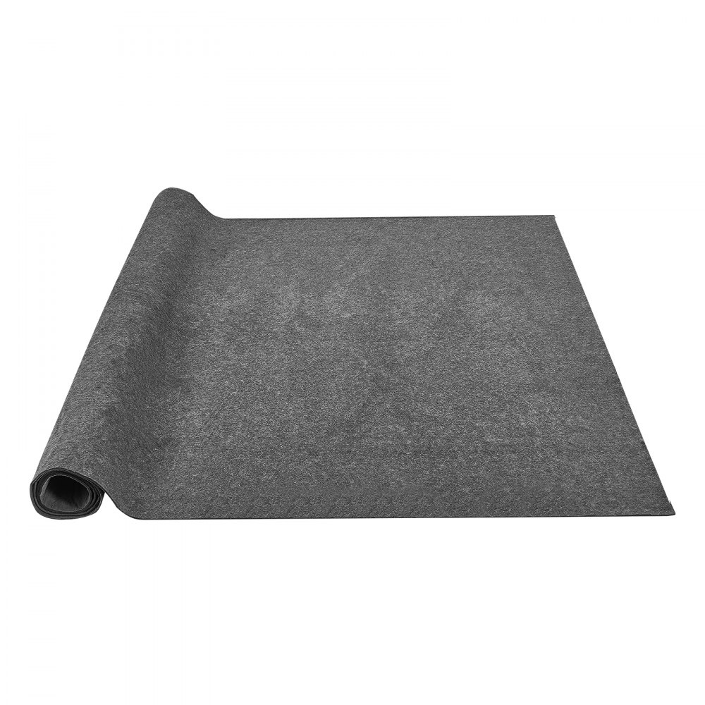 VEVOR Alfombra Antideslizante Protector de Suelo Cojín 244 x 306 cm 6 mm de Espesor, Doble Superficie Fieltro Poliéster Látex, Gris, Cobertura de 7-8 ㎡ Protección del Suelo para Dormitorio, Comedor