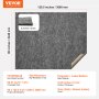 VEVOR Alfombra Antideslizante Protector de Suelo Cojín 244 x 306 cm 6 mm de Espesor, Doble Superficie Fieltro Poliéster Látex, Gris, Cobertura de 7-8 ㎡ Protección del Suelo para Dormitorio, Comedor