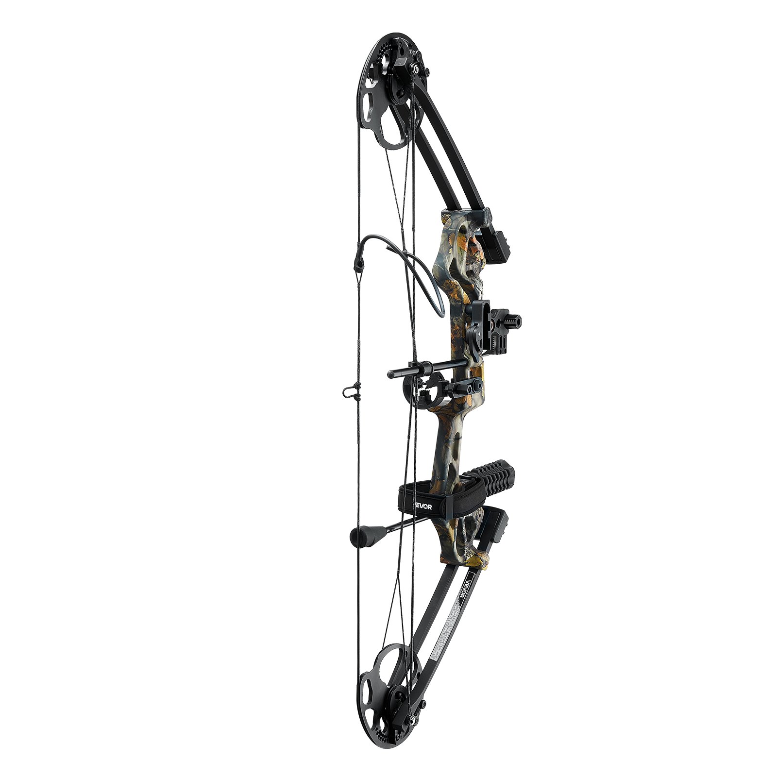 VEVOR Compound Bow Archery, Adjustable 482.6-762 mm Draw Length, Compound Bow Package for Beginners, 8.62-31.75 kg Draw Weight, Right-Handed Kit with Hunting Equipment, 320 fps, Camouflage