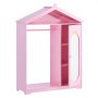 VEVOR Kids Dress Up Storage, with Mirror, Dress Up Closet, Kids Armoire Wardrobe Closet for Little Girls, Toddler Costume Organizer, Pretend Princess Storage Dresser, for Bedroom, Girls Room, Pink