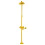 VEVOR Eyewash Station, 870x400x2330 mm, Eyewash & Shower Combination made of 304 Stainless Steel, OSHA-Approved First Aid Eye Cleaning Device, for Schools, Laboratories, Factories, Yellow