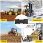 VEVOR Placa de montaje universal para cargador de dirección deslizante de 1/8" accesorio de placa para cargador de dirección deslizante capacidad de 3000 libras perno en diferentes accesorios